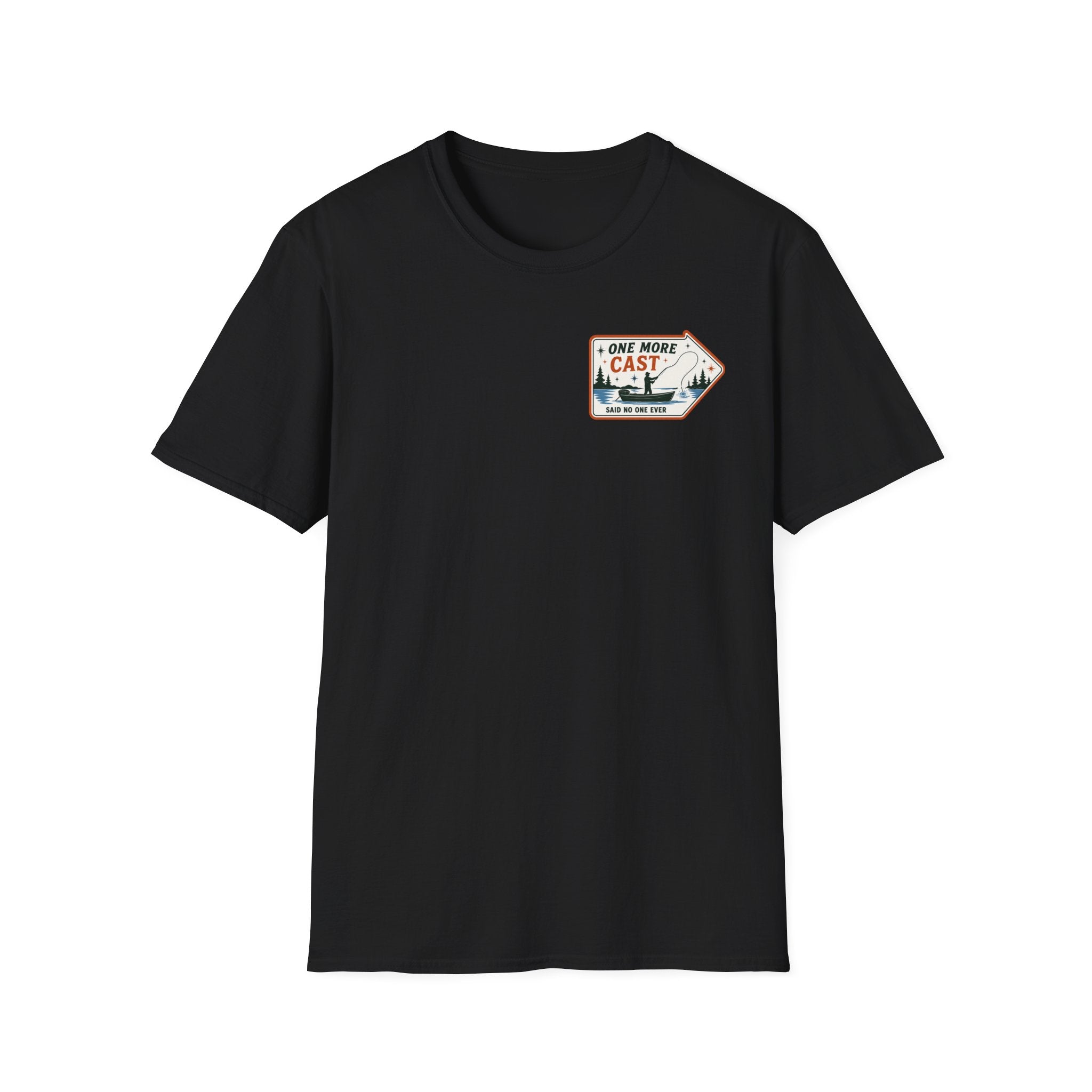 One More Cast Graphic Badge Tee
