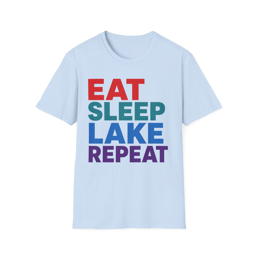 Eat Sleep Lake Repeat Graphic Tee