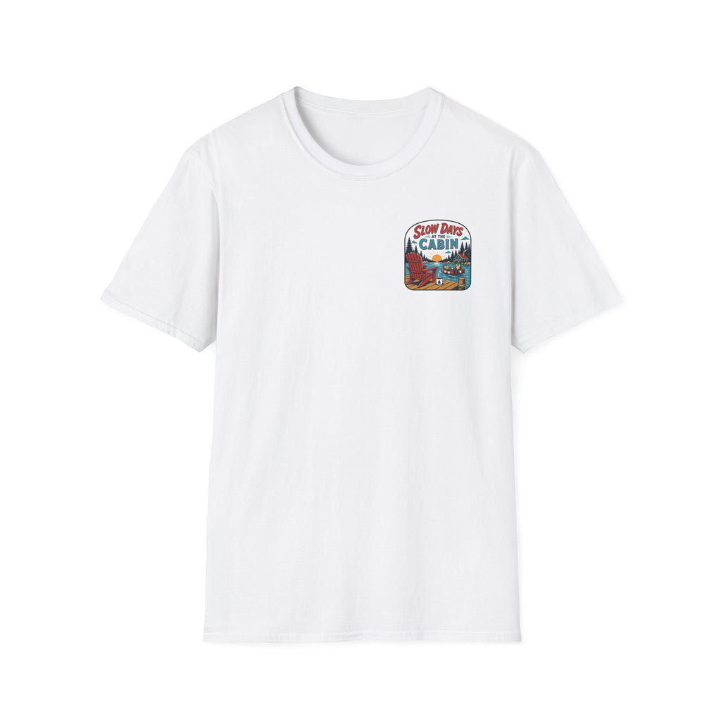 Slow Days at the Cabin Graphic Badge Tee