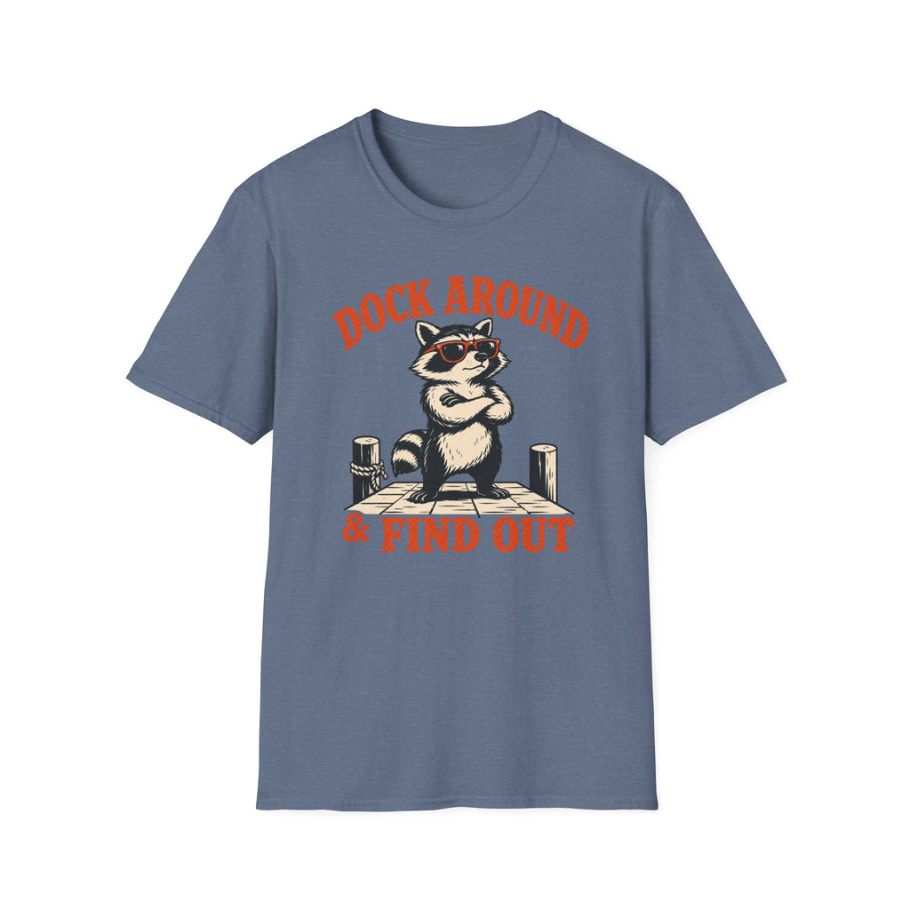 Dock Around & Find Out Raccoon Graphic Tee