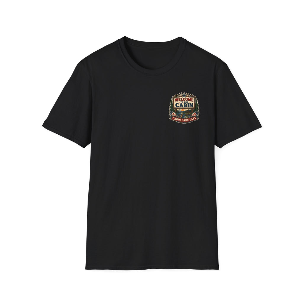 Welcome to the Cabin Graphic Badge Tee