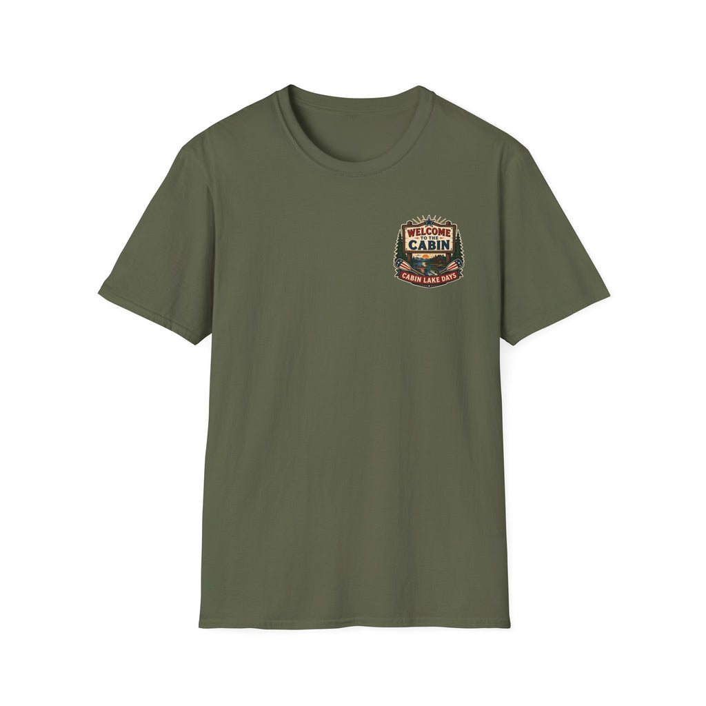 Welcome to the Cabin Graphic Badge Tee