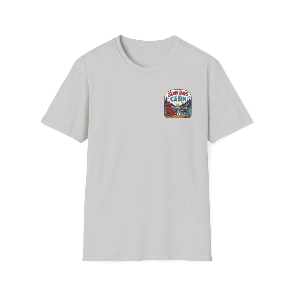 Slow Days at the Cabin Graphic Badge Tee
