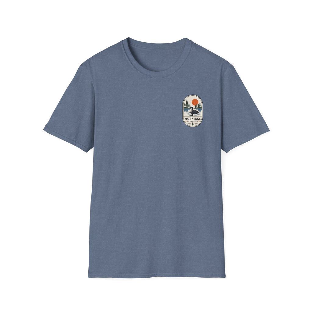 Mornings By The Lake Graphic Badge Tee