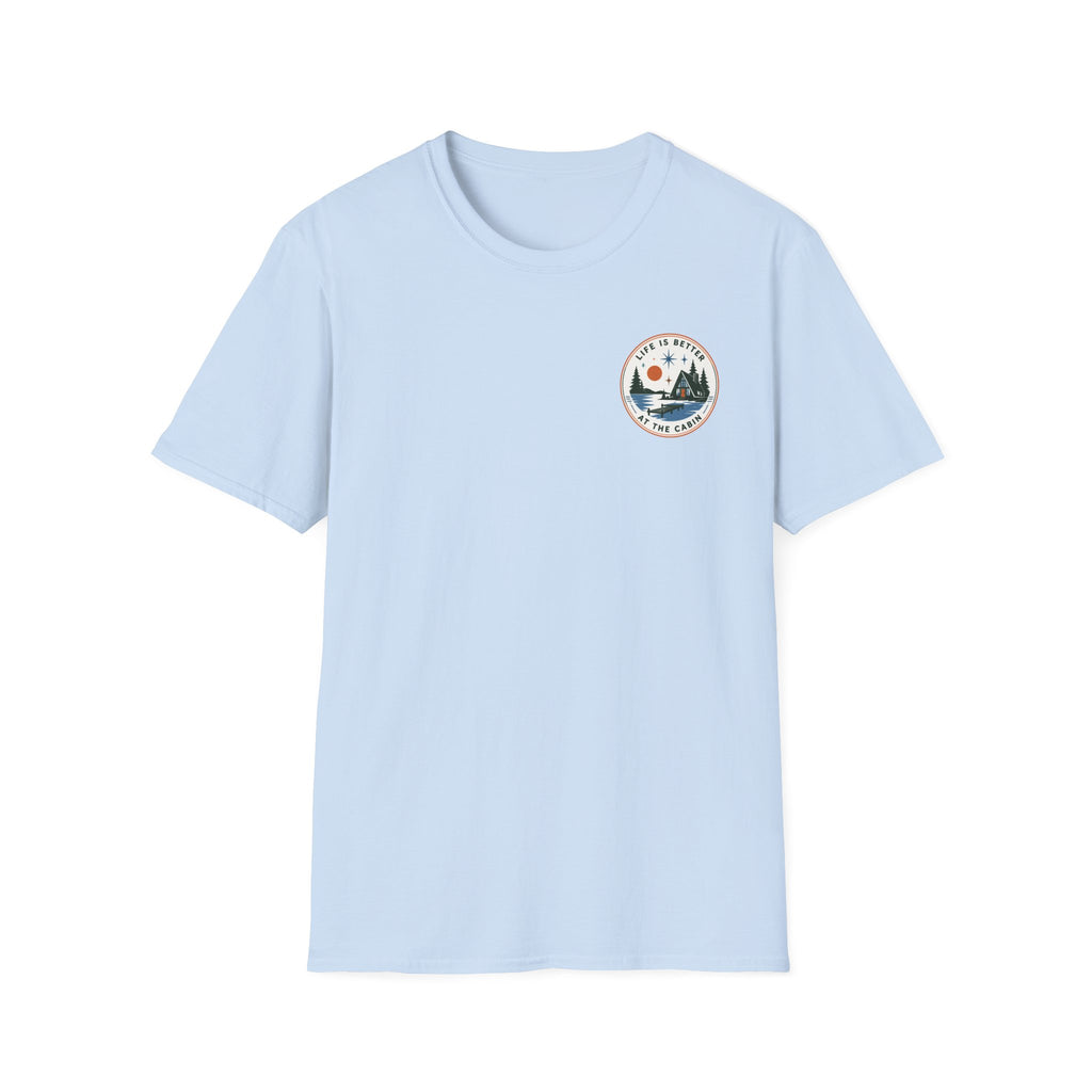 Life Is Better at the Cabin Graphic Badge Tee