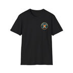Adventure Is Calling Answer At The Lake Graphic Badge Tee