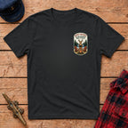 Deerly Beloved We Are Gathered Here to Relax Graphic Badge Tee