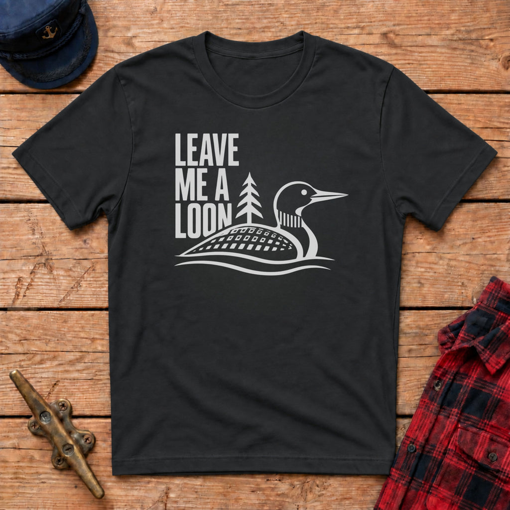 Leave Me a Loon Silhouette Graphic Tee