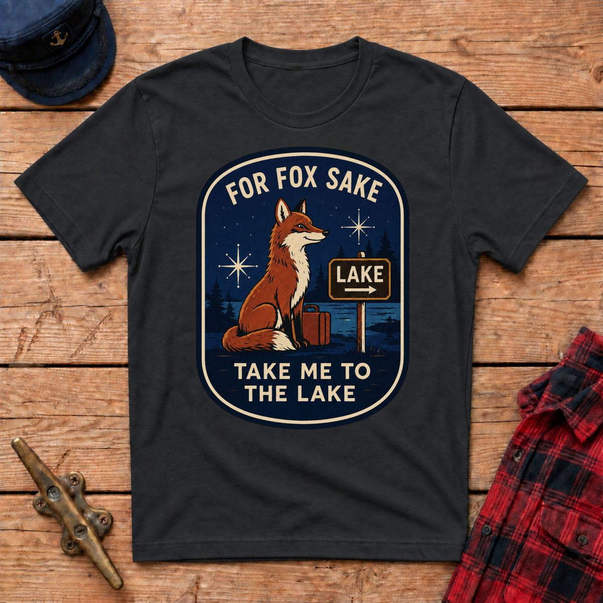 For Fox Sake Take Me to the Lake Graphic Tee