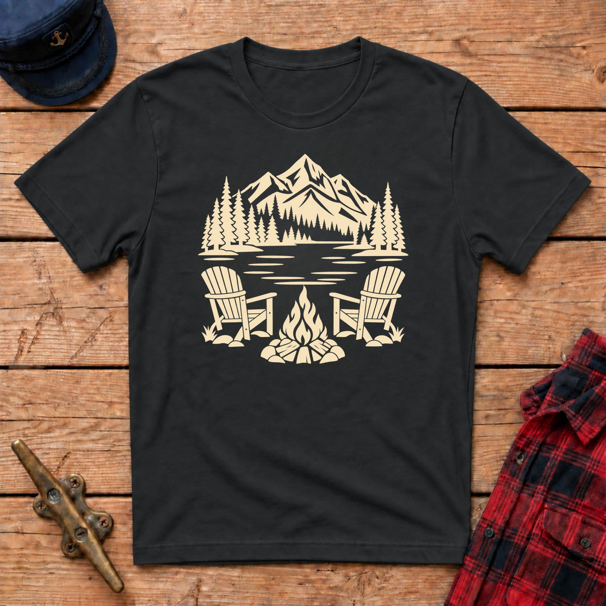 Lakeside Campfire Graphic Tee