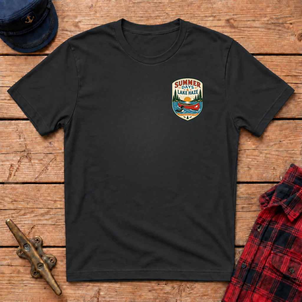 Summer Days & Lake Haze Graphic Badge Tee