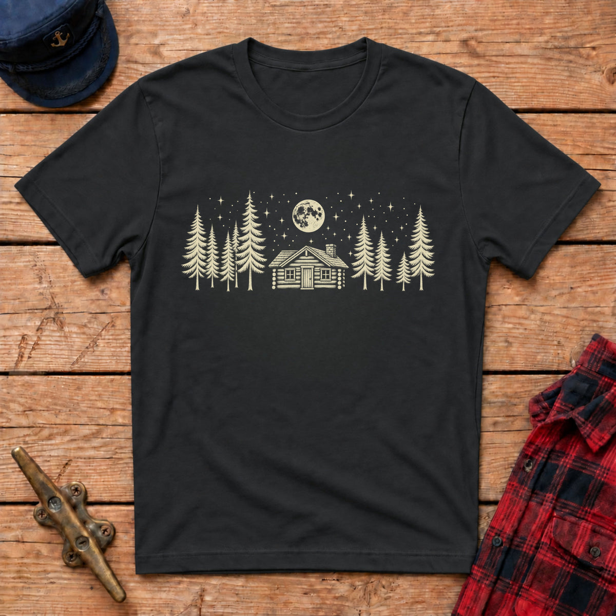 Full Moon Cabin Graphic Tee