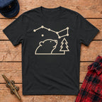Bear Discovering Constellations Graphic Tee