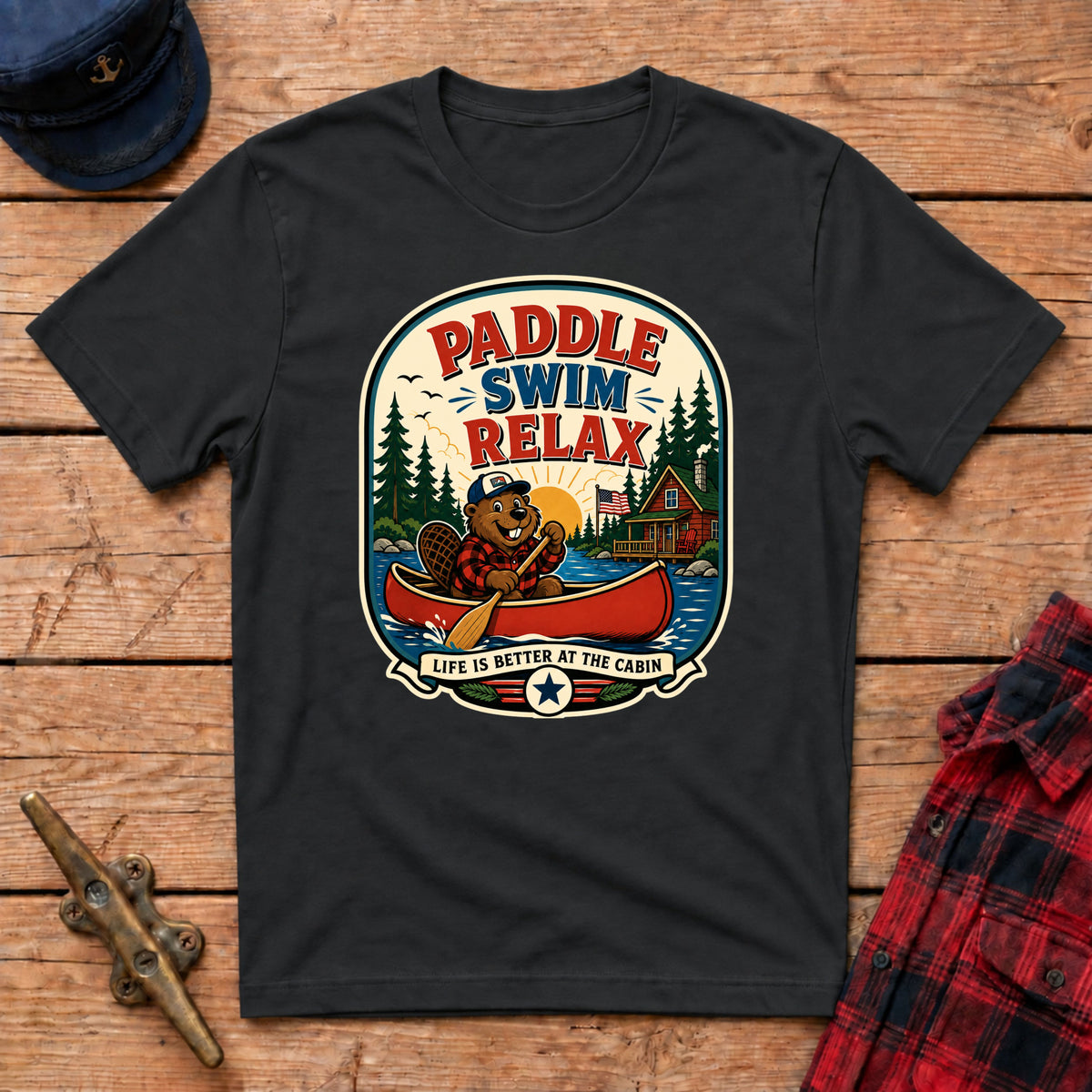 Paddle Swim Relax Graphic Tee