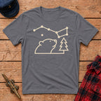 Bear Discovering Constellations Graphic Tee