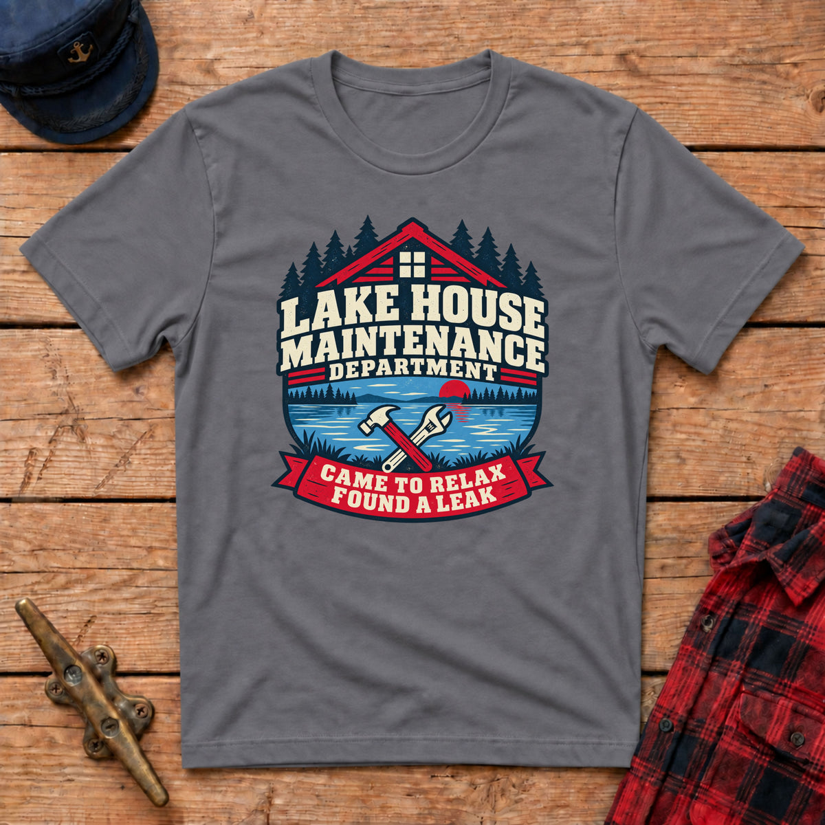 Lake House Maintenance Department Graphic Tee