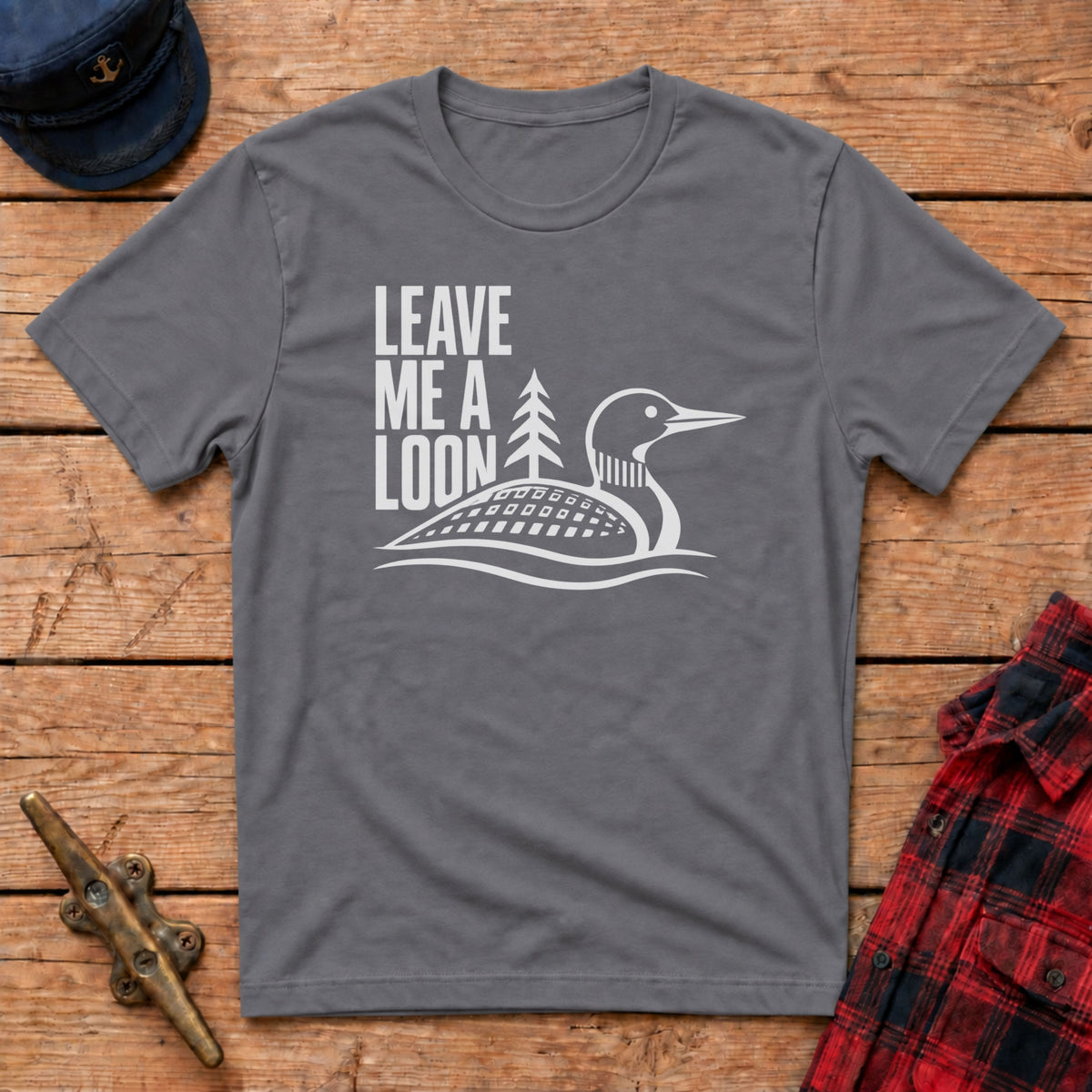 Leave Me a Loon Silhouette Graphic Tee