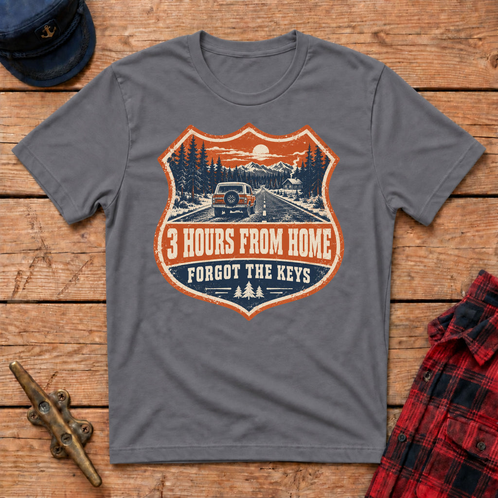 3 Hours From Home - Forgot The Keys Graphic Tee
