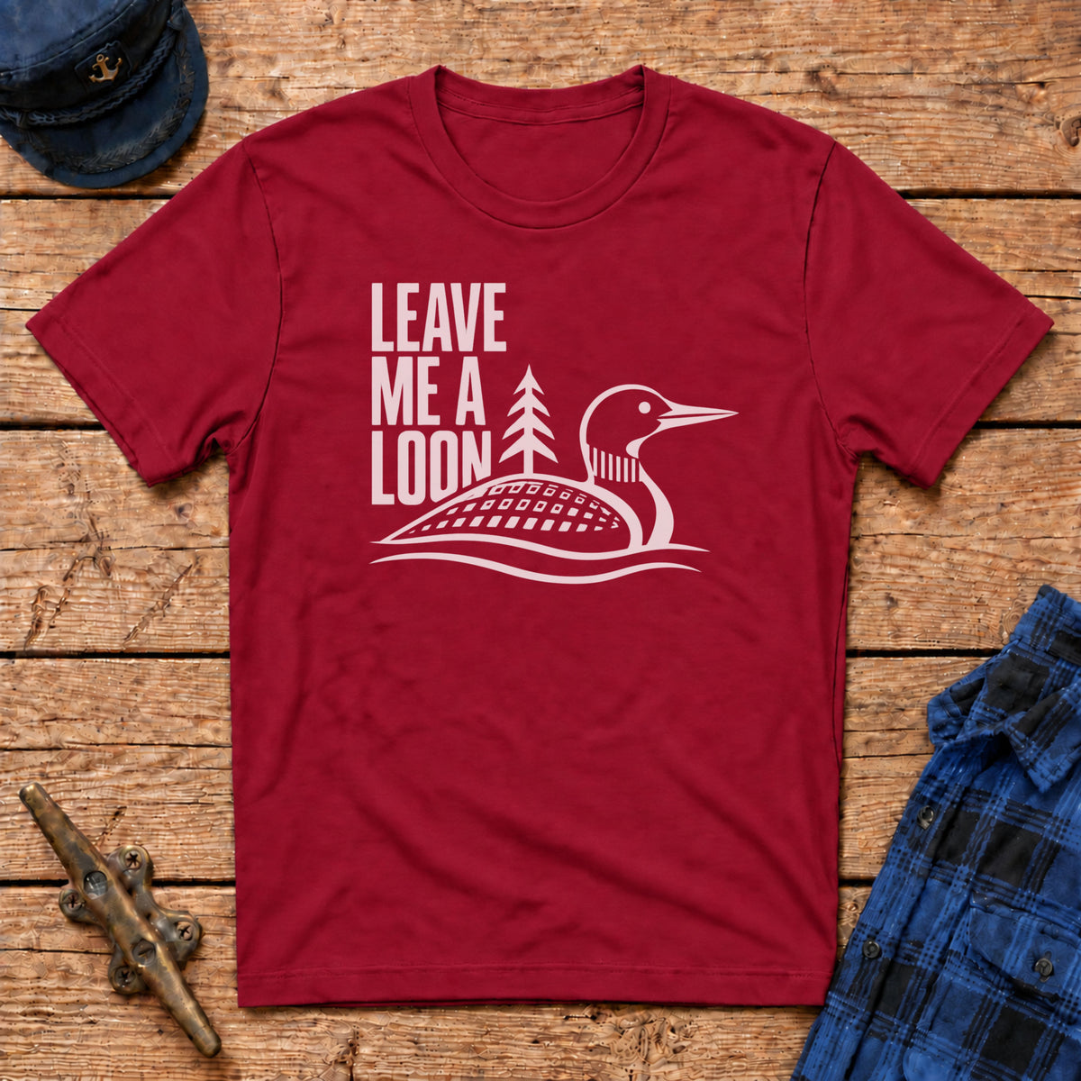 Leave Me a Loon Silhouette Graphic Tee