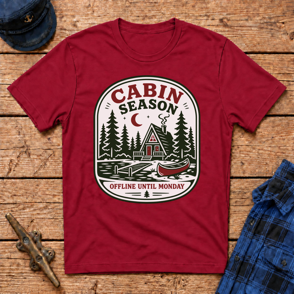 Cabin Season: Offline Until Monday Graphic Tee