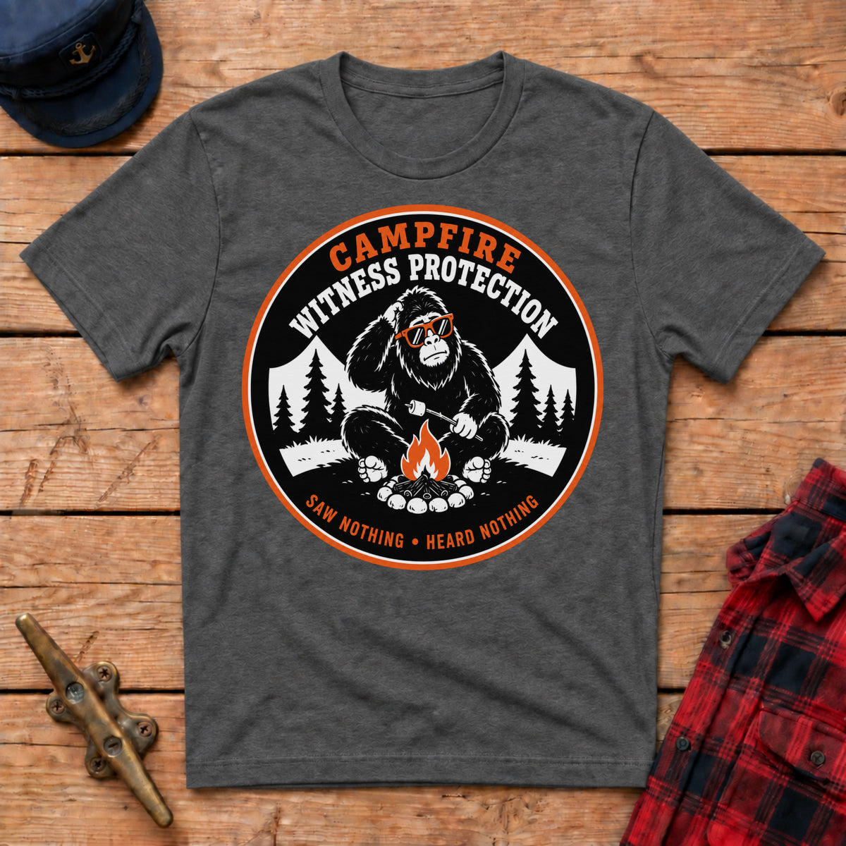 Campfire Witness Protection Graphic Tee