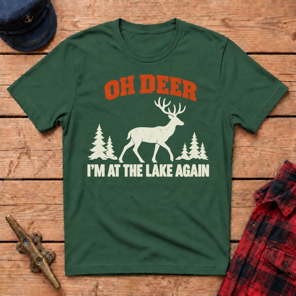 Oh Deer I'm at the Lake Again Graphic Tee