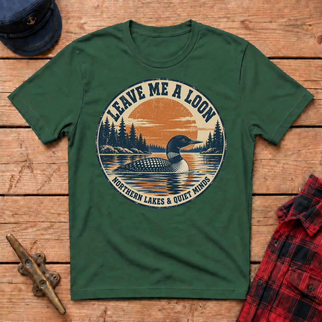 Leave Me A Loon Retro Graphic Tee