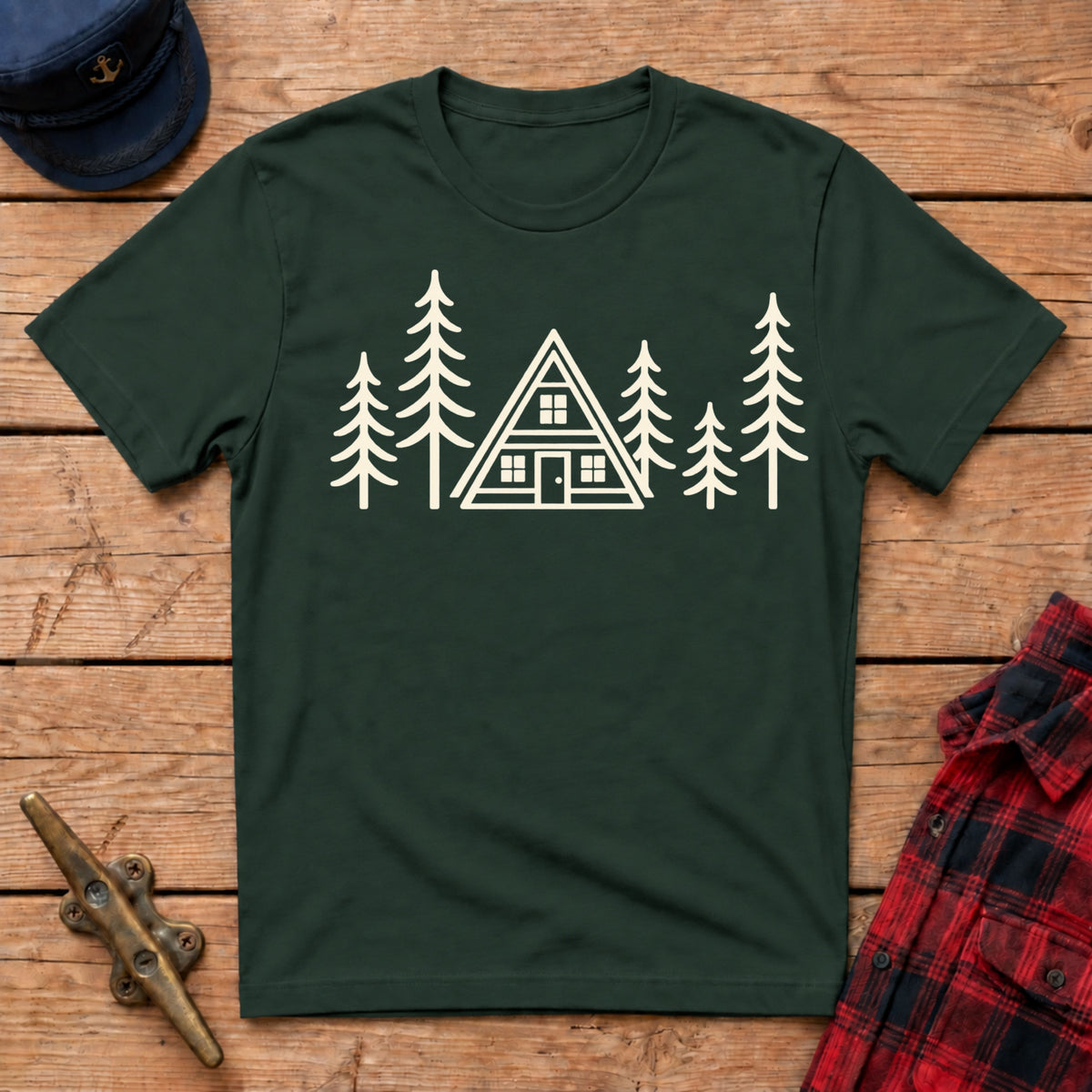 A-Frame in the Pines Cabin Tee