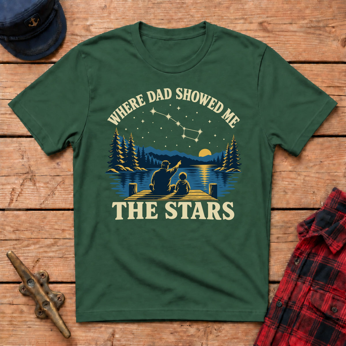 Where Dad Showed Me the Stars Graphic Tee