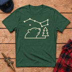 Bear Discovering Constellations Graphic Tee