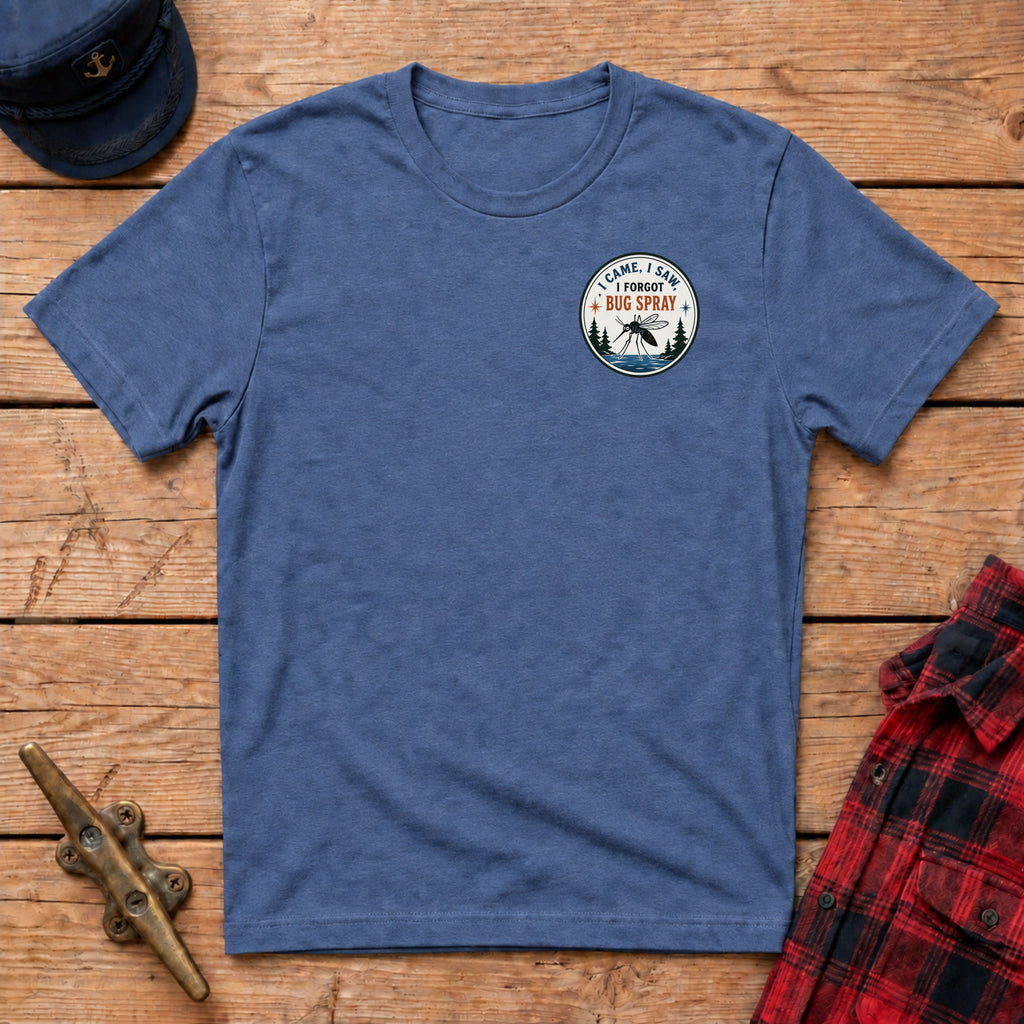 I Came, I Saw, I Forgot Bug Spray Graphic Badge Tee