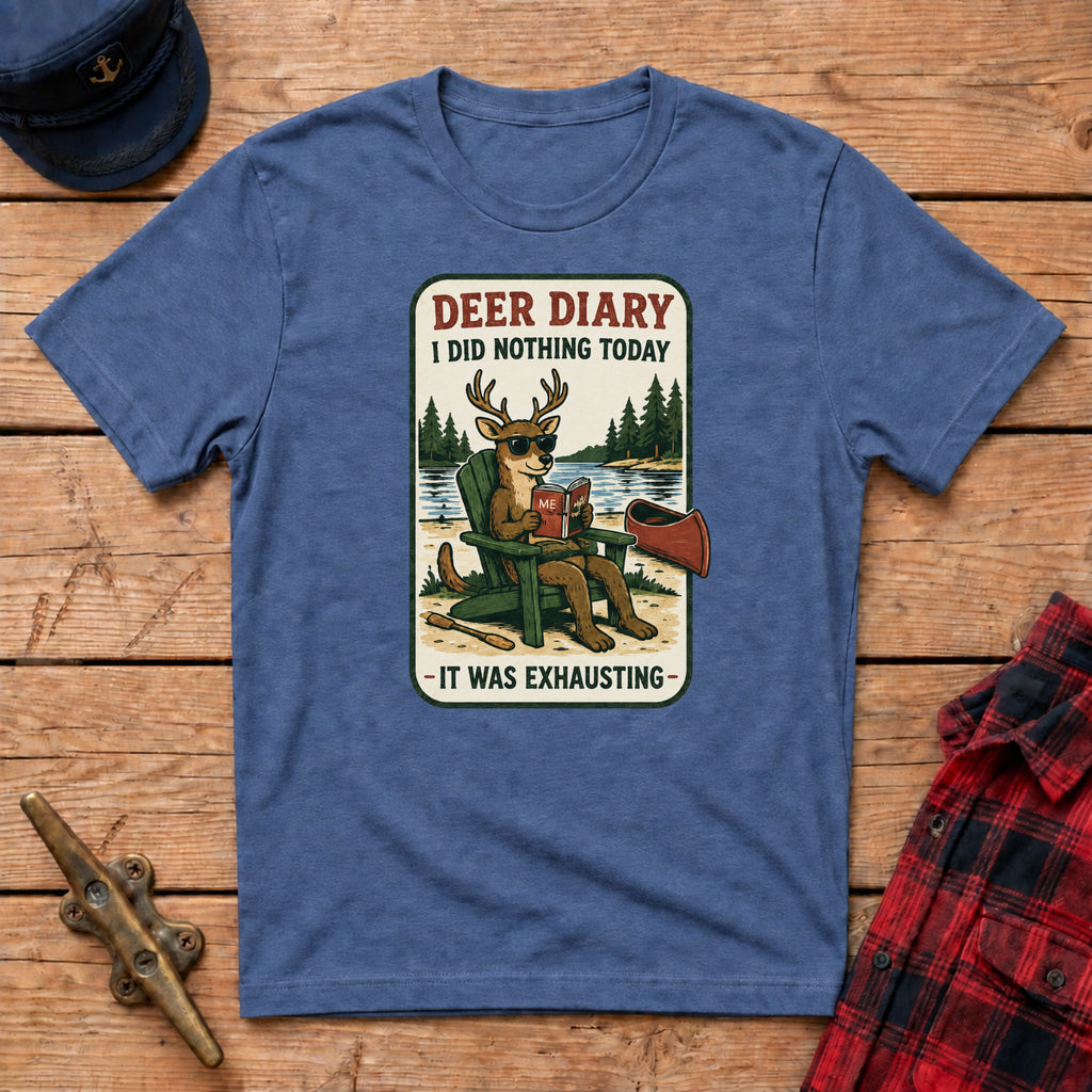 Deer Diary I Did Nothing Today Graphic Tee