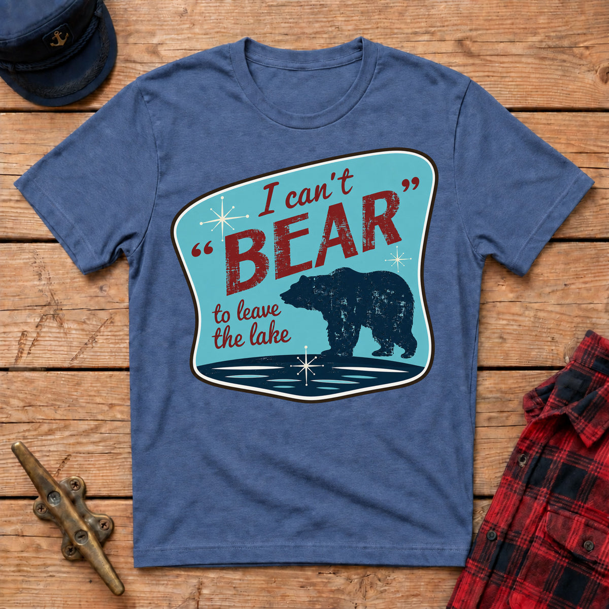 I Can't 'Bear' to Leave the Lake Graphic Tee