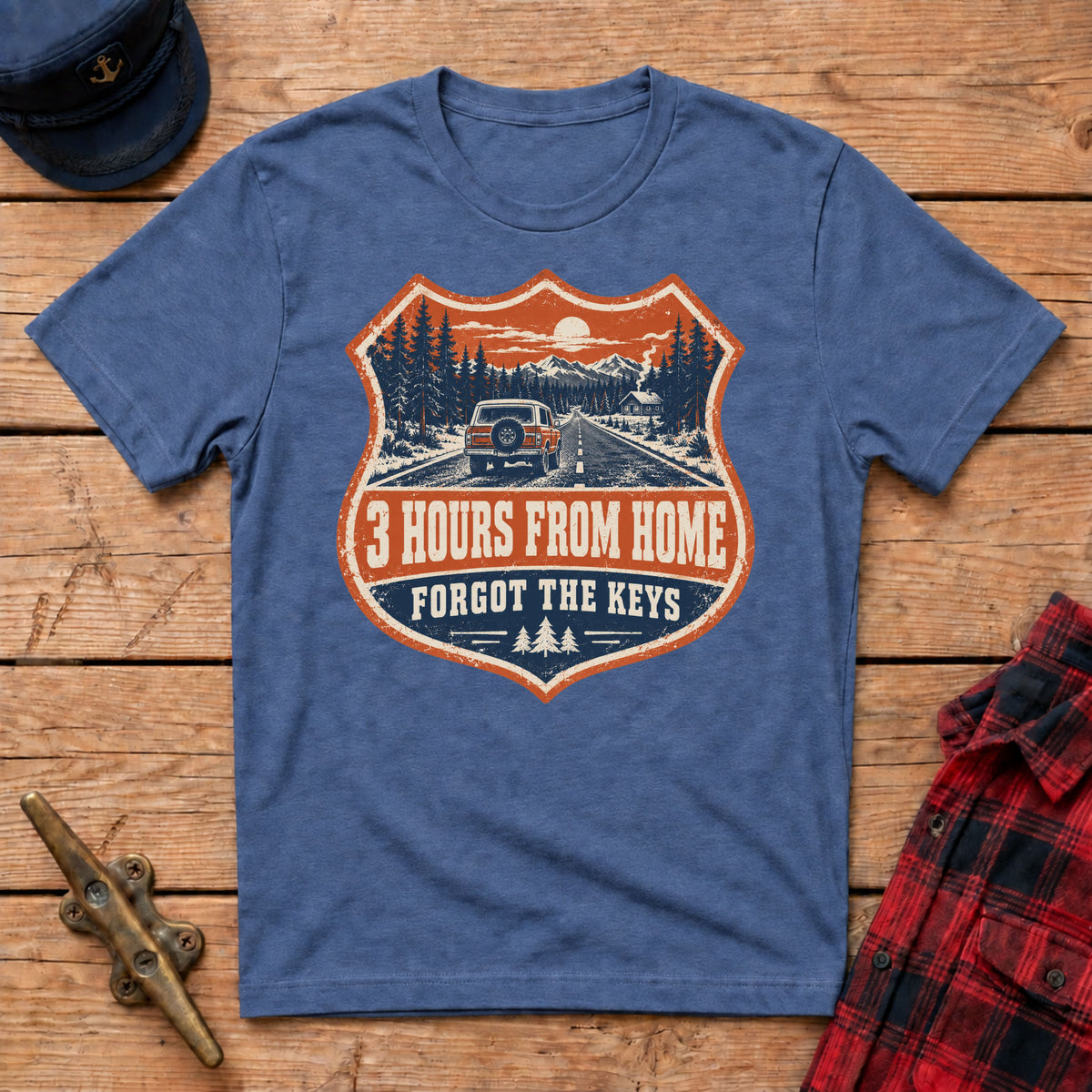 3 Hours From Home - Forgot The Keys Graphic Tee