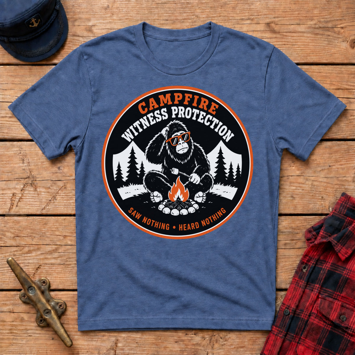 Campfire Witness Protection Graphic Tee
