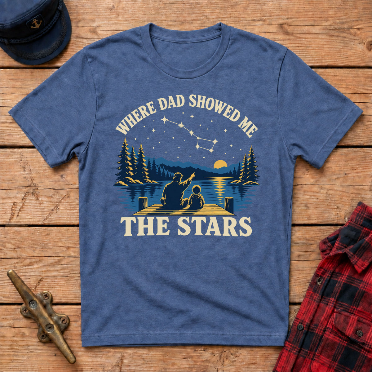 Where Dad Showed Me the Stars Graphic Tee