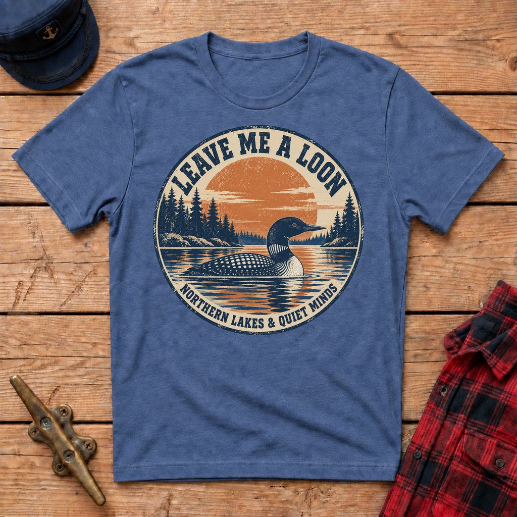 Leave Me A Loon Retro Graphic Tee