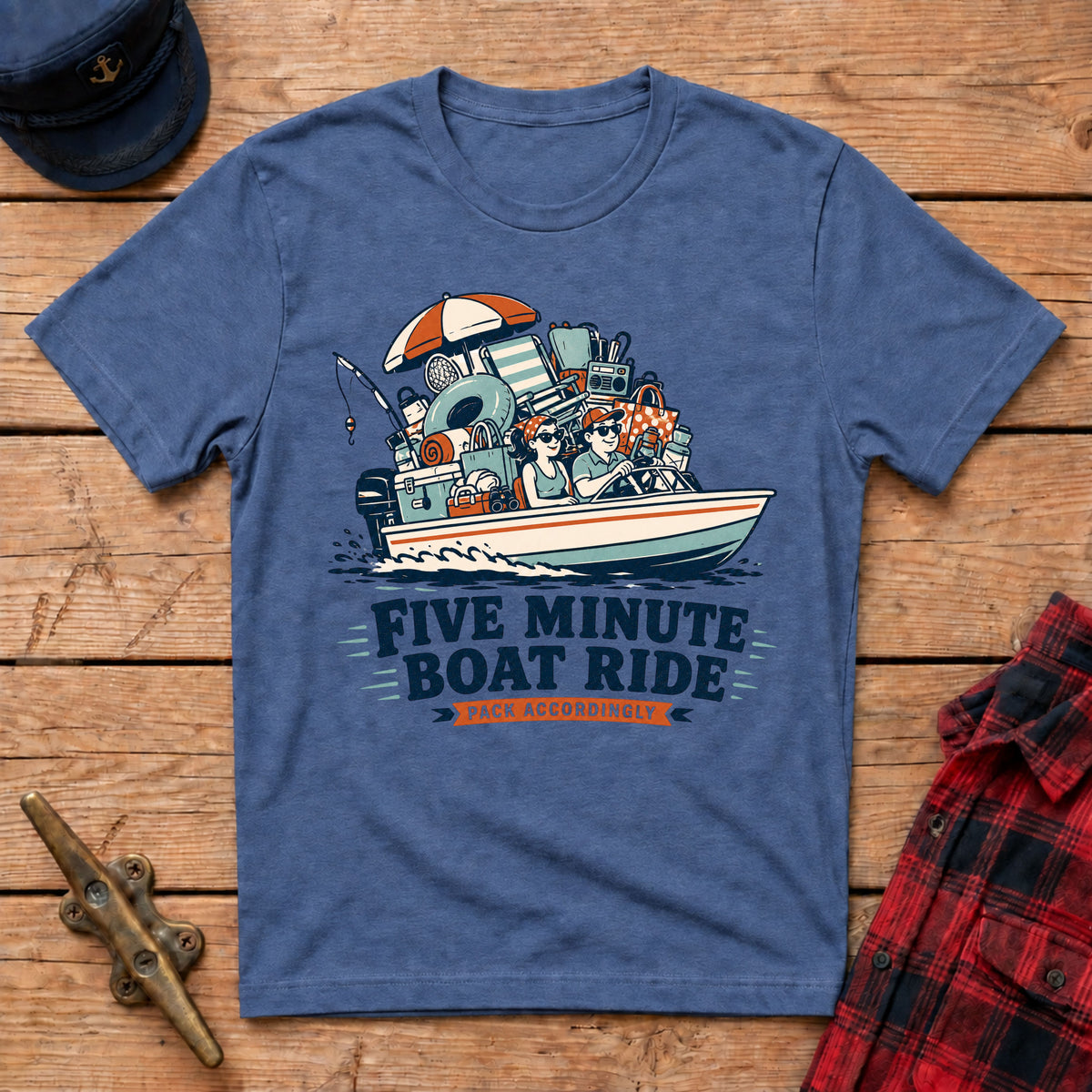 Five Minute Boat Ride Graphic Tee