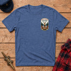 Deerly Beloved We Are Gathered Here to Relax Graphic Badge Tee