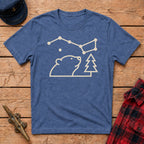 Bear Discovering Constellations Graphic Tee