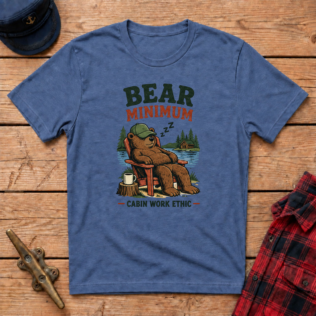 Bear Minimum Cabin Work Ethic Graphic Tee