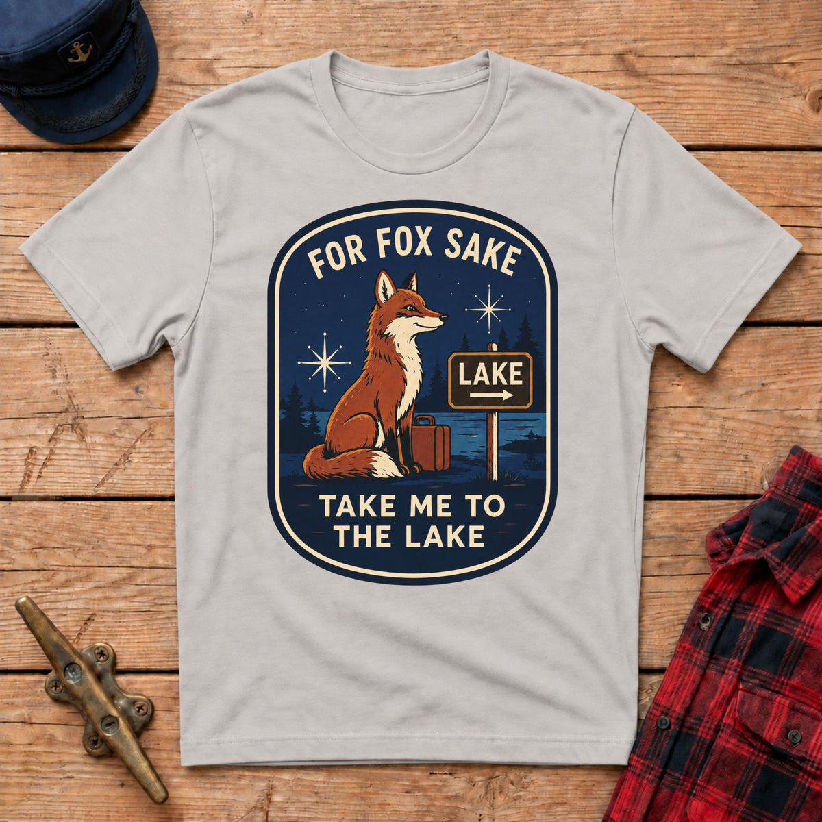 For Fox Sake Take Me to the Lake Graphic Tee