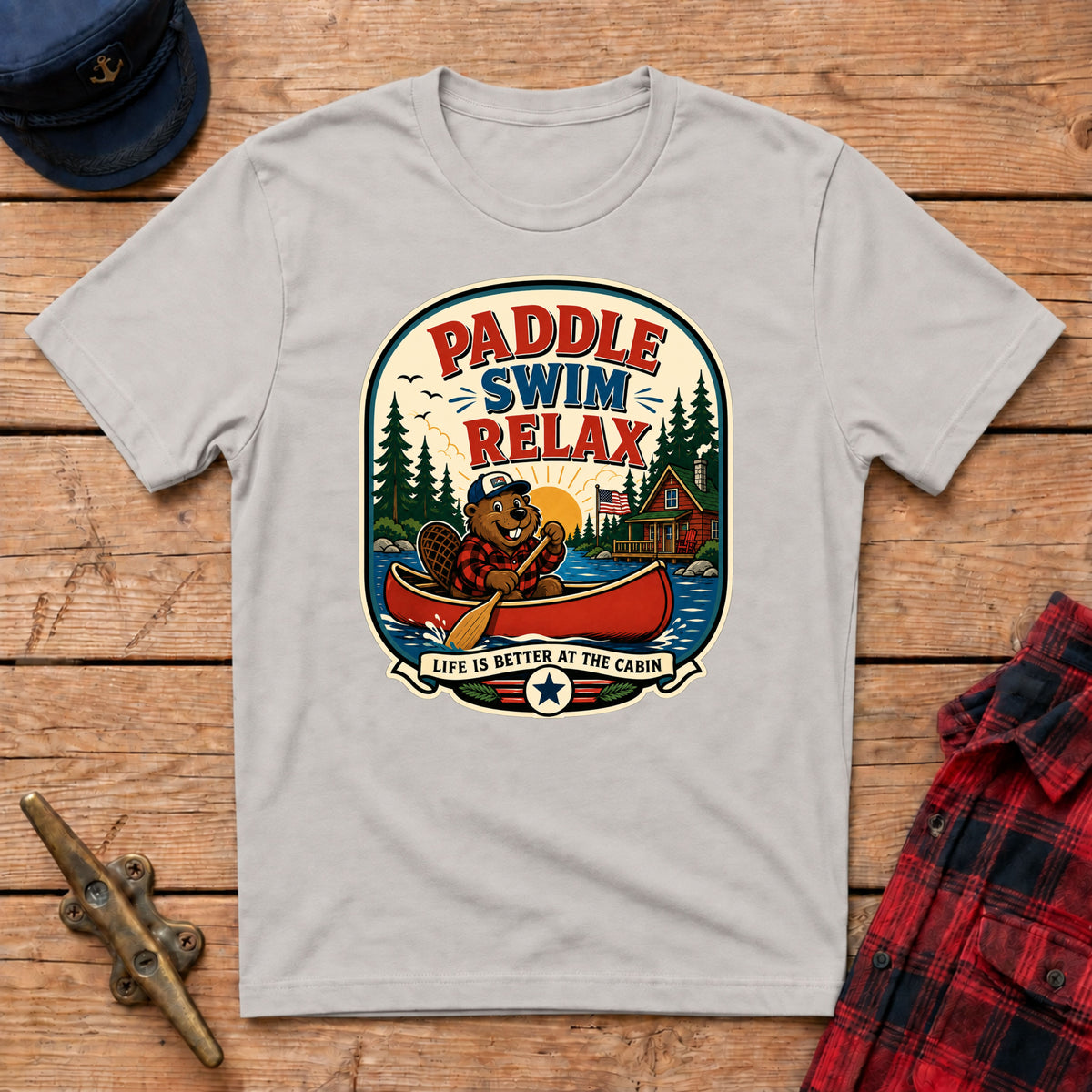 Paddle Swim Relax Graphic Tee