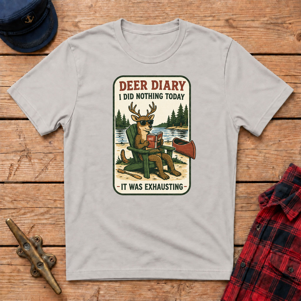 Deer Diary I Did Nothing Today Graphic Tee
