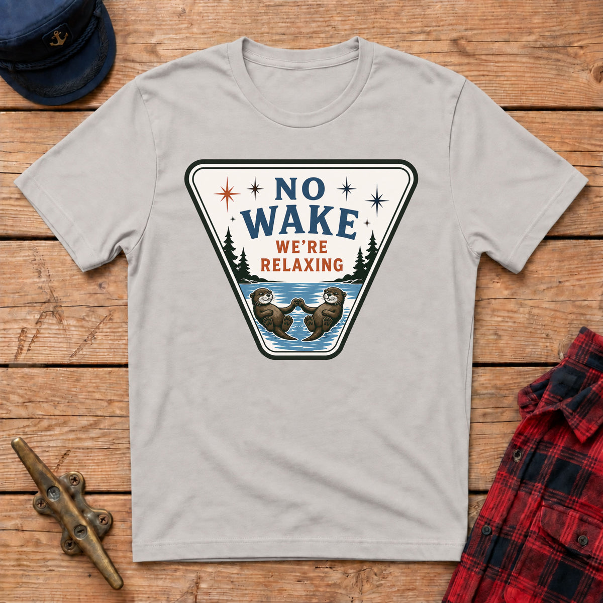 No Wake We're Relaxing Graphic Tee