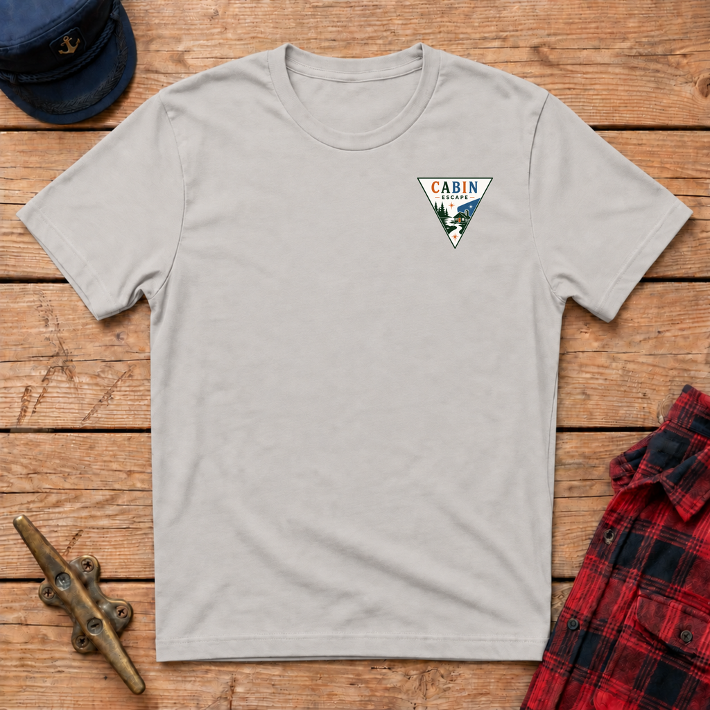Cabin Escape Triangle Graphic Badge Tee