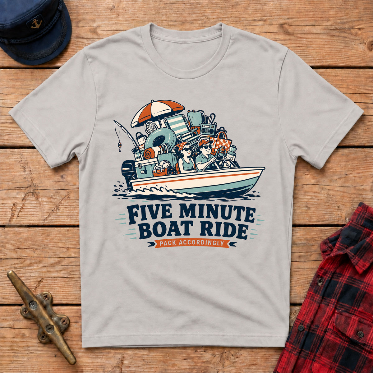 Five Minute Boat Ride Graphic Tee