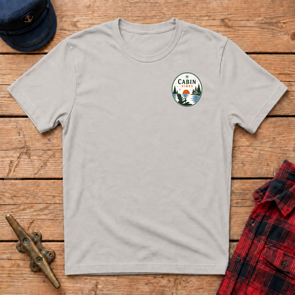 Cabin Vibes Graphic Badge Tee
