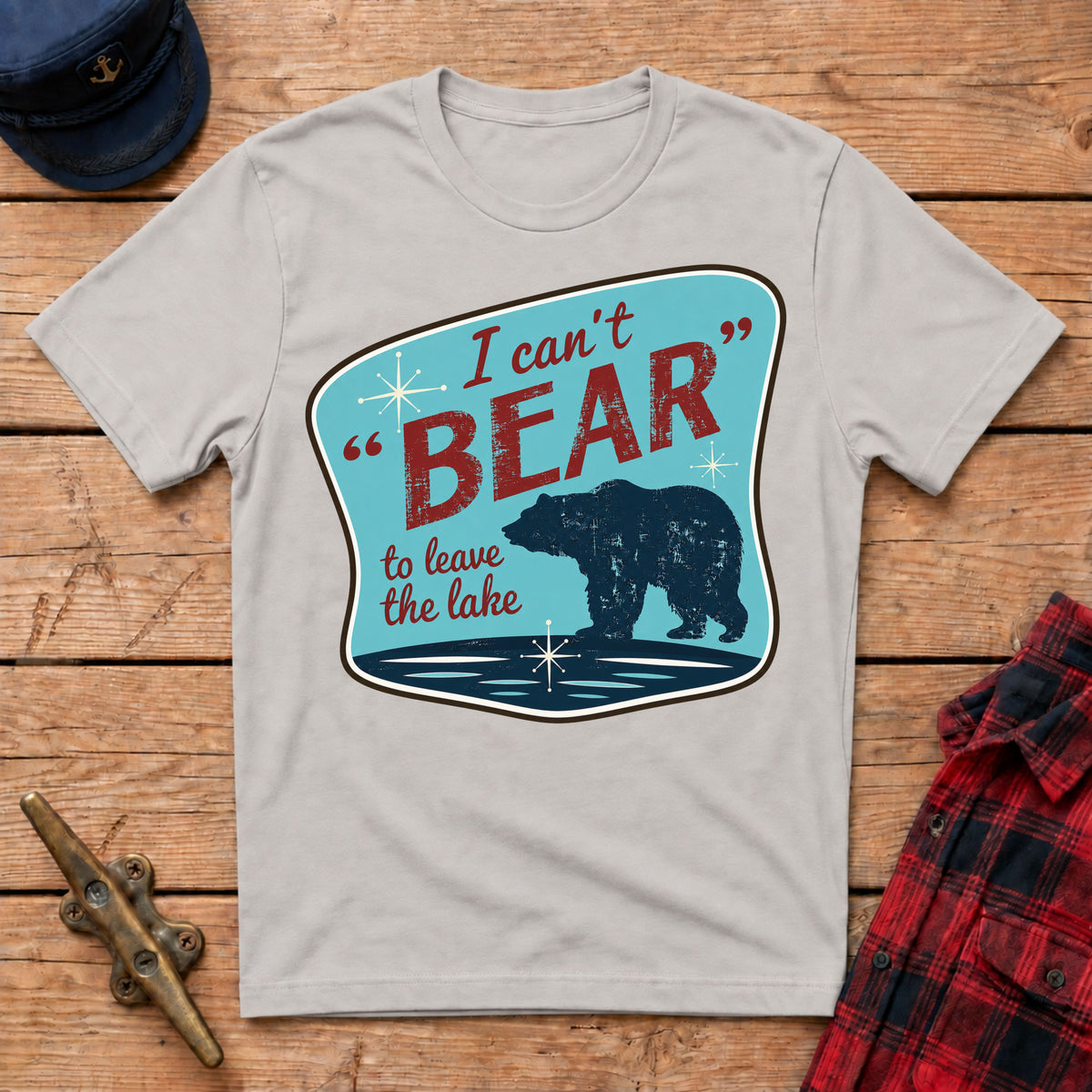 I Can't 'Bear' to Leave the Lake Graphic Tee