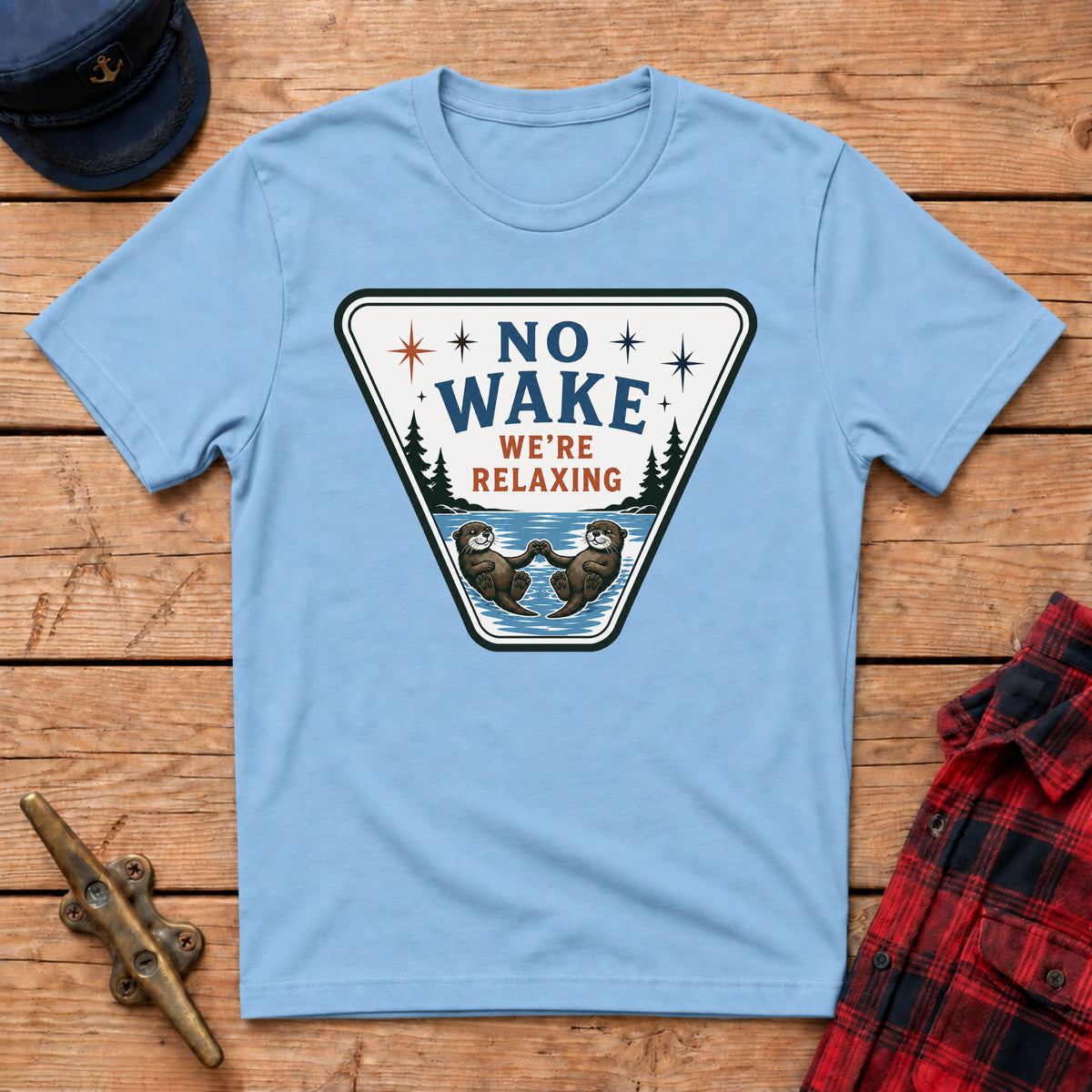 No Wake We're Relaxing Graphic Tee